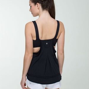 lululemon athletica Black Racerback Tank Top